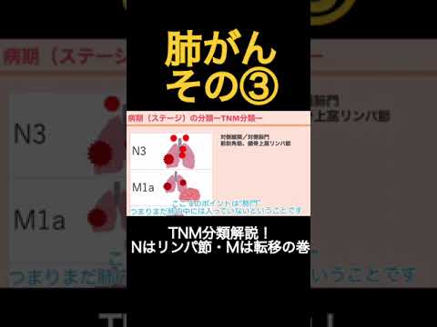 【肺がん】TNM分類を解説！〜Nはリンパ節Mは転移の巻〜　#作業療法士 #呼吸療法 #理学療法士 #看護師