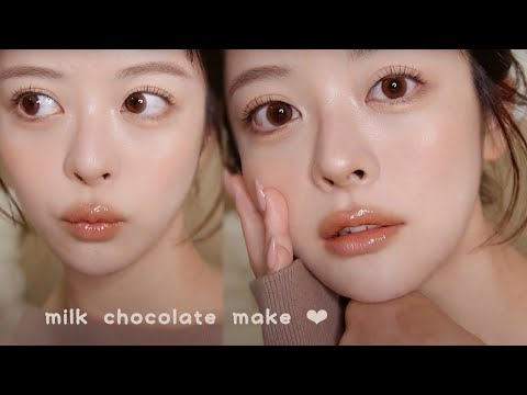 🤎愛されベビーフェイス🤎透明感×甘顔になれる激盛れデートメイク🍫♡